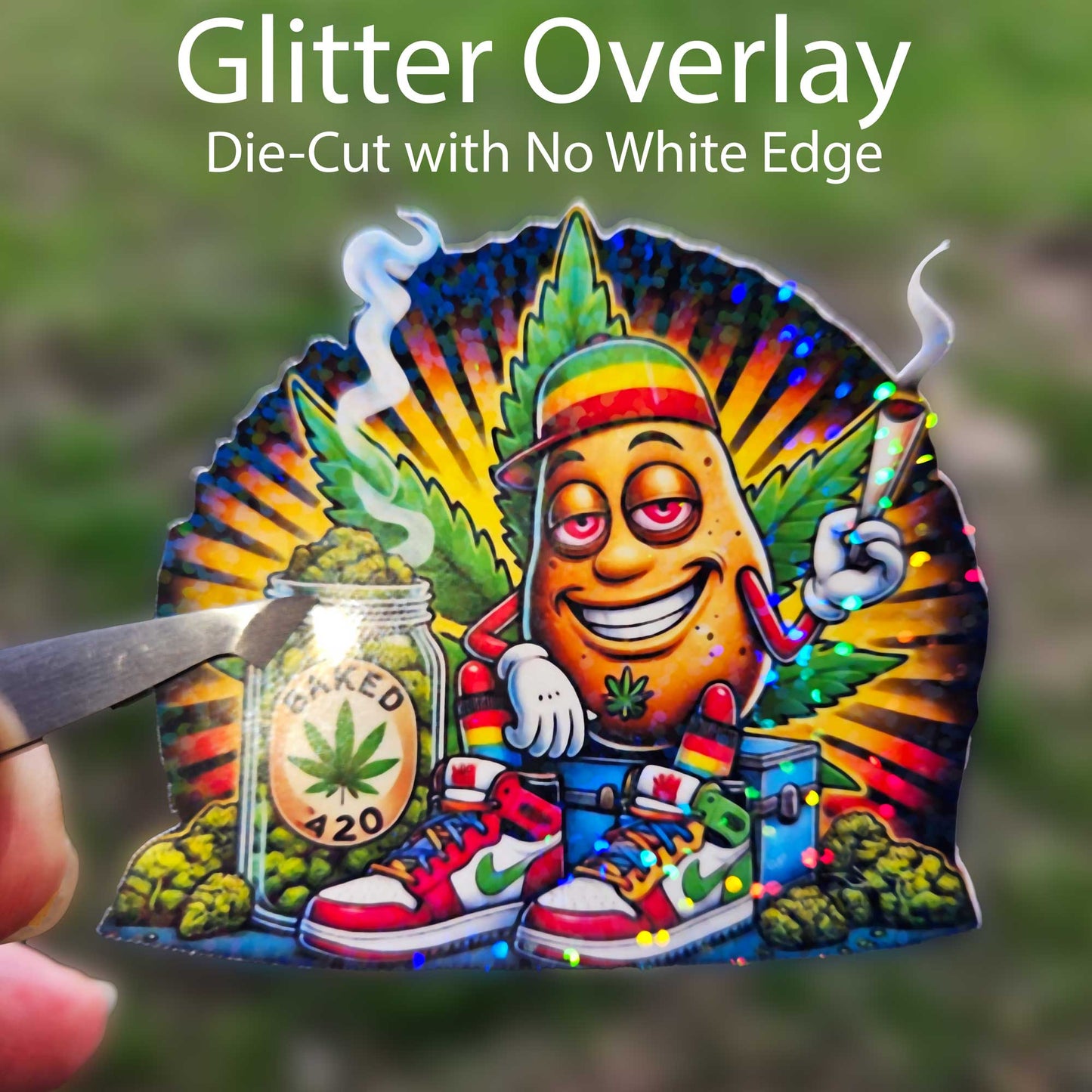 Mix or Match- Custom Holographic Vinyl Stickers - Waterproof, UV/Scratch Resistant - Bulk o